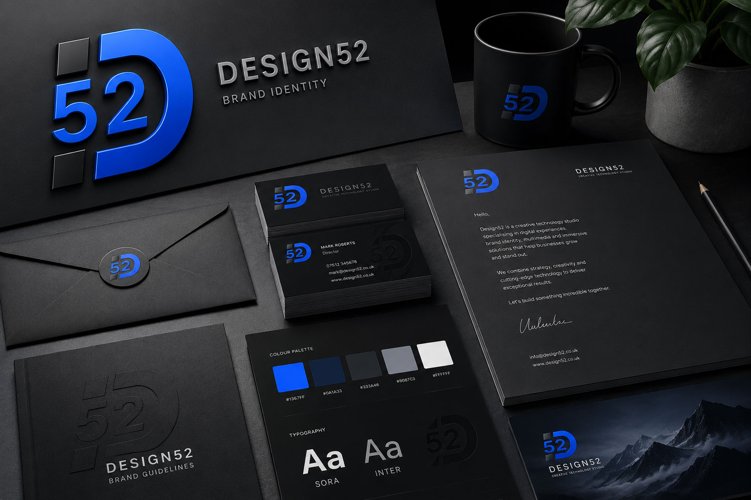 Brand identity design by Design52