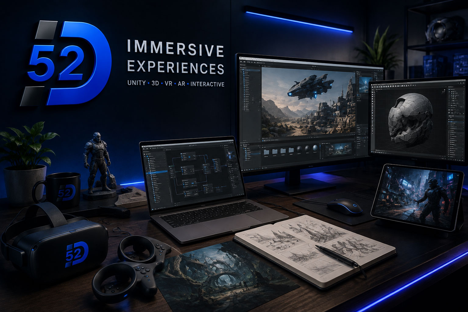 Immersive and interactive Design52 work